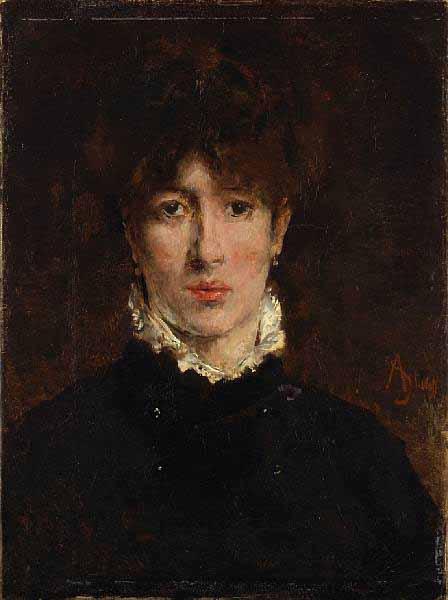 Alfred Stevens A portrait of Sarah Bernhardt